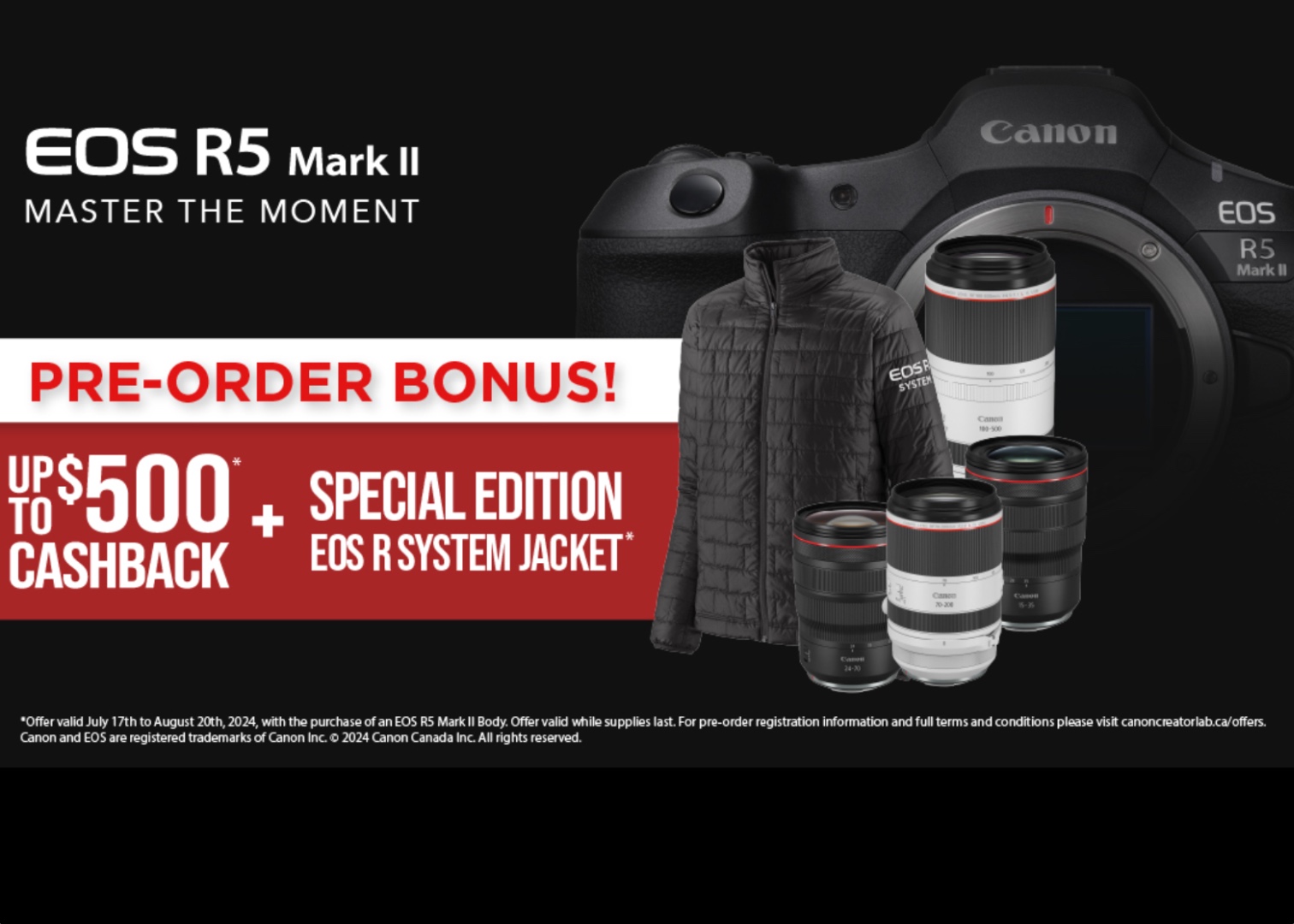 Pre-order your Canon R5 II now!