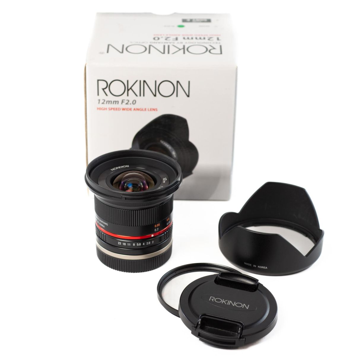 rokinon 12mm lens hood